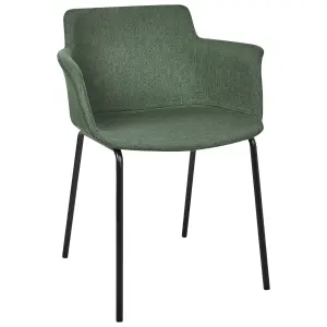 Set of 2 Dining Chairs BELFIELD Green