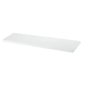 GoodHome Rigga White Rectangular Floating shelf (L)60cm x (D)19cm