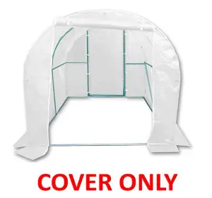 4m x 2m (13' x 7' approx) Pro+ White Polytunnel Replacement Cover