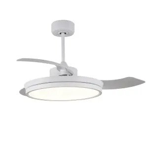 Luminosa Areca 3 Blade DC LED Ceiling fan 48W CCT White