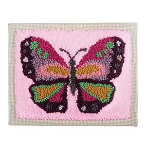 P/NEEDLE BUTTERFLY - Punch Needle Kit: Butterfly - Trimits