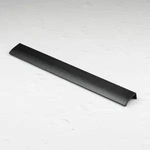 350mm Matt Black Profile Edge Cabinet Pull Cupboard Door Drawer Wardrobe Furniture