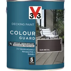 V33 Matt gun metal Decking paint, 2.5L