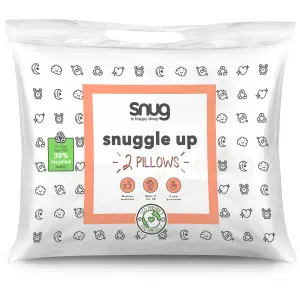 Snug Snuggle Up Medium Hypoallergenic Pillow, Pair of 2