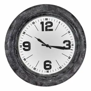 UK Homeliving Roco Glass Wall Clock