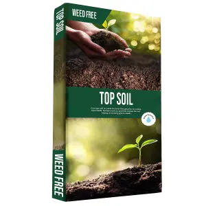 1 Bag (35 Litres) Top Soil Soil Bag With Essential Nutrients Perfect For Gardening, Lawn Dressing, Pots & Planters