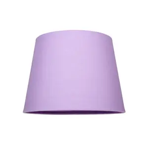 Traditional Linen Fabric Drum Shade for Pendant & Lampshade Lilac / 19cm H x 30cm W x 30cm D