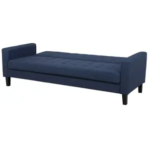 Beliani Traditional Sofa Bed VEHKOO Dark Blue