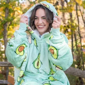 Avocado Oodie Hooded Blanket