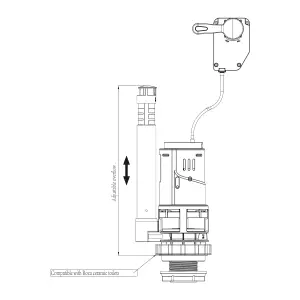 Flomasta Dual Flush valve (Dia)48mm