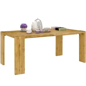 Rillie Acacia Solid Wood Dining Table Acacia / H75 x L160 x W90cm