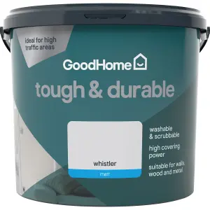 GoodHome Durable Whistler Matt Emulsion paint, 5L