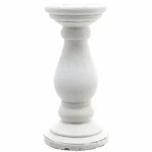 Small Matt White Ceramic Candle Holder