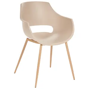 Beliani Minimalist Set of 4 Chairs MILLERS Beige