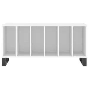 vidaXL Record Cabinet White 100x38x48 cm Engineered Wood