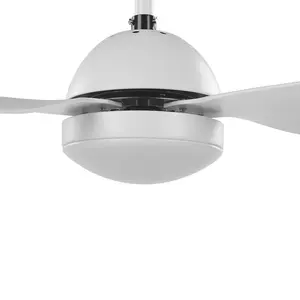 Ayverie 114cm Ceiling Fan with Light Kit White