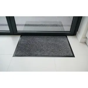 Aarianna Dirt Barrier Door Mat Silver Grey / Rectangle 50 x 80cm