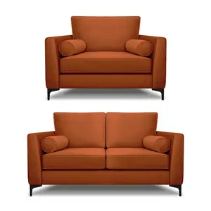 Modern Home Zara 2 Seater and Lovechair Set Marmalade