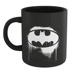 Official Batman Core Graffiti Mug - Black 100% Ceramic, Dishwasher Safe