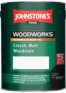 Johnstone's Trade Woodworks Clear Matt Finsh Woodstain - 750ml