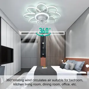 54cm 7 - Blade LED Dimmable Ceiling Fan with Remote Control and APP