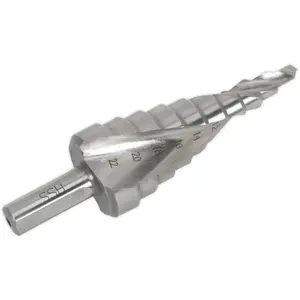 HSS 4341 Precision Spiral Flute Step Drill Bit for 4mm to 22mm Holes