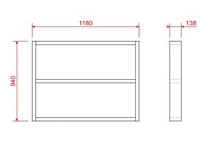 Wooden shed bases 4x3 (W-118cm x D-94cm), made of 38mm x 140mm