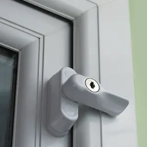 Premium Key Locking Sash Jammer Window Lock - Chocolate Brown