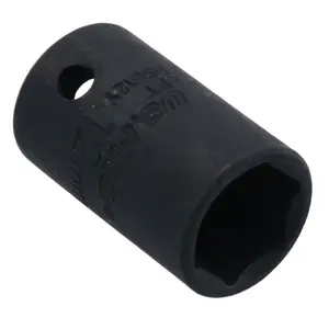 12mm 3/8in Drive Shallow Stubby Metric Impacted Socket 6 Sided Single Hex