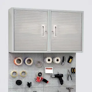 Seville Classics Single Door Storage Wall Mounted Cupboard - Garage / Workshop