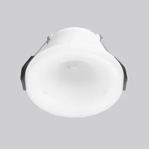 Luminosa Mode LED Recessed Downlight White, Sandblasted, Warm-White 3000K