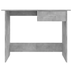 Berkfield Desk Concrete Grey 100x50x76 cm Engineered Wood