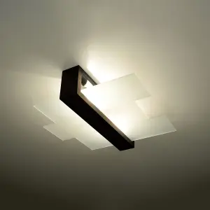 Feniks Wood Bronze 2 Light Classic Ceiling Light