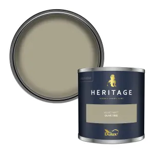 Dulux Trade Heritage Olive Tree Matt Wall paint, 125ml Tester pot