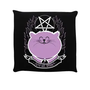 Grindstore Cute But Spooky Filled Cushion Black (One Size)