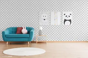 SK Filson Grey Geometric Circles Wallpaper