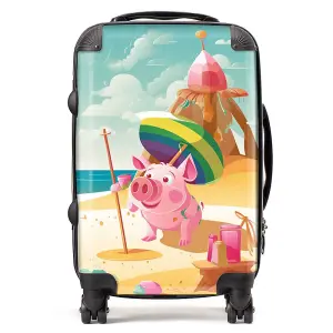 Piglet On A Beach Holiday Suitcase - Cabin