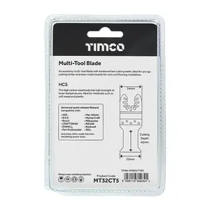 TIMCO Multi-Tool Coarse Cut Blades For Wood Carbon Steel - 32mm