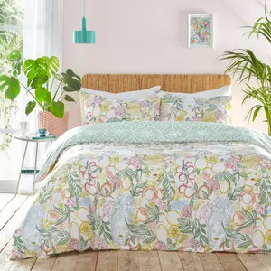 Taormina Cotton Blend Floral Duvet Cover Set with Pillowcases Super King - 2 Standard
Pillowcases