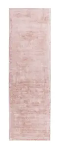 Pink Handmade , Luxurious , Modern , Plain Easy to Clean Viscose Rug for Living Room, Bedroom - 240cm X 340cm