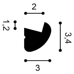 Orac Decor CX188F Flexible Coving 3 Pack - 6 Metres