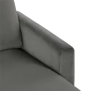 Chapman Sectional Sofa in Velvet Grey