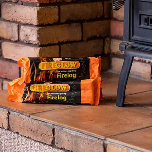 Fireglow Instant Lighting Fire log Pack of 30