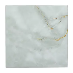 10Pcs Marble Texture Self Adhesive PVC Peel and Stick Flooring Tiles 30x30cm