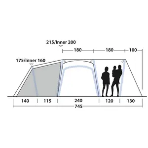 Outwell Airville 6SA Inflatable 6-Berth Tent