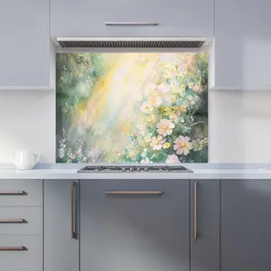 Ava Sterling: 00008 Premium Glass Kitchen Splashback W900mm x H650mm