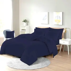 Easy Care Poly-cotton Plain Dyed Duvet Cover Set