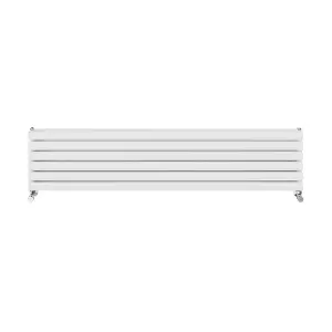 Right Radiators 1600x354 mm Horizontal Vertical Oval Column Radiator Double Panel Rads White