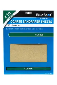 Blue Spot Tools - 10 Pce Coarse Sandpapers