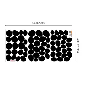 Walplus Dalmatian Polka Dots Classic Black X 2 Kids Sticker PVC